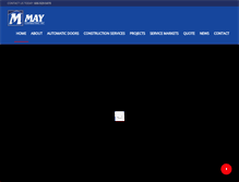 Tablet Screenshot of maycontracting.com